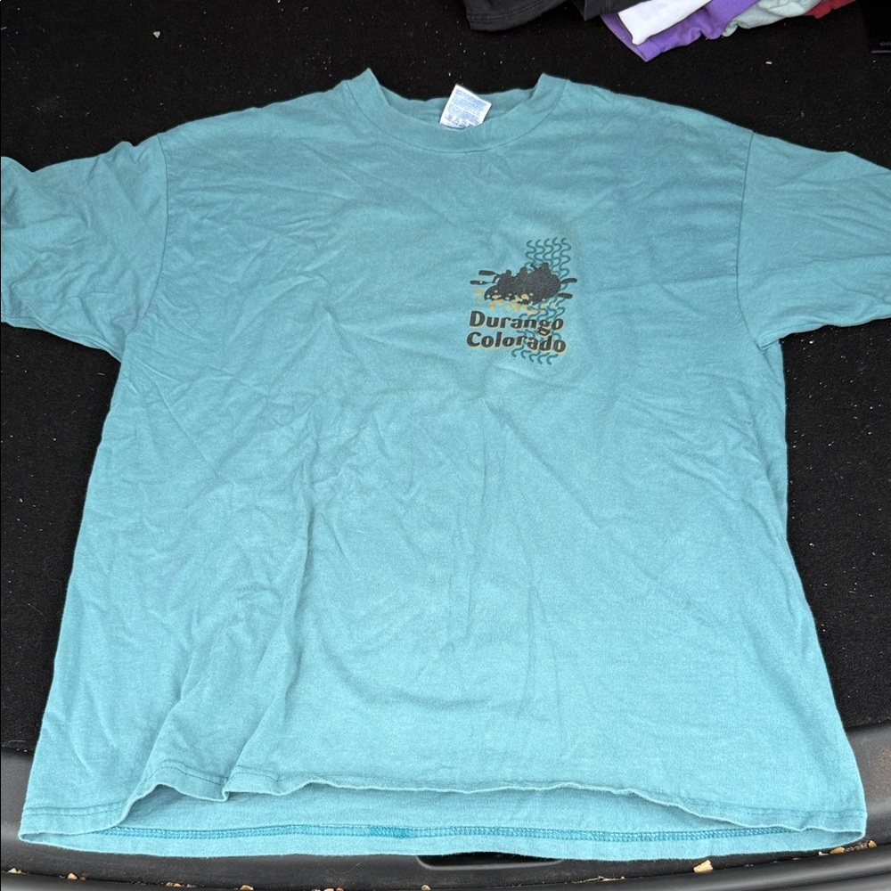Hanes Teal Durango Colorado Short Sleeve Tee